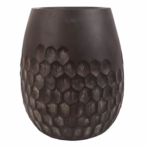 Leaf Honeycomb Geometric Composite Plant Pot in Green, W/D/H: 32 x 32 x 27 cm – 1