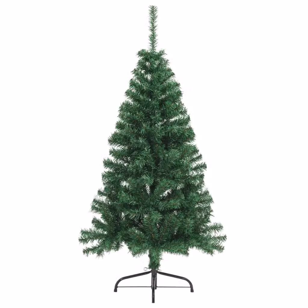 Berkfield Home Artificial Half Christmas Tree in Green with Stand, Height: 120 cm – 2