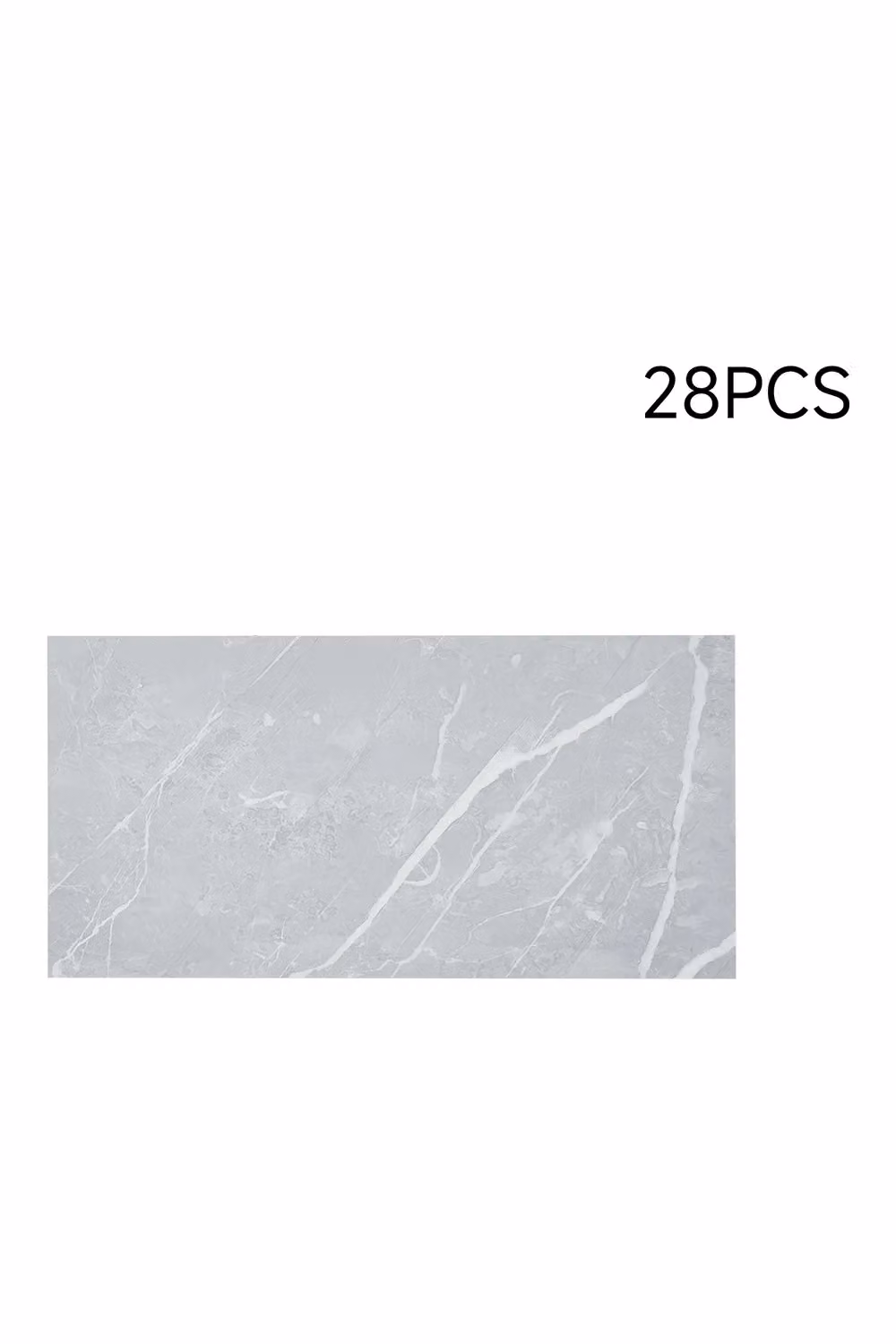 Living and Home 28-Piece Grey Stone-Effect Self-Adhesive PVC Flooring, W: 60 cm, D: 30 cm – 2