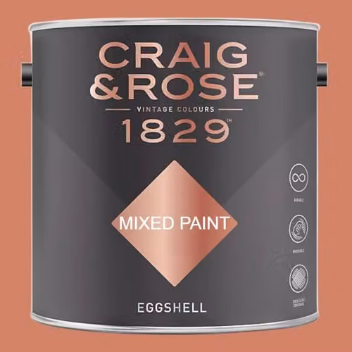 Craig & Rose 1829 Eggshell Paint Stop in Etruscan Red, 2.5 l