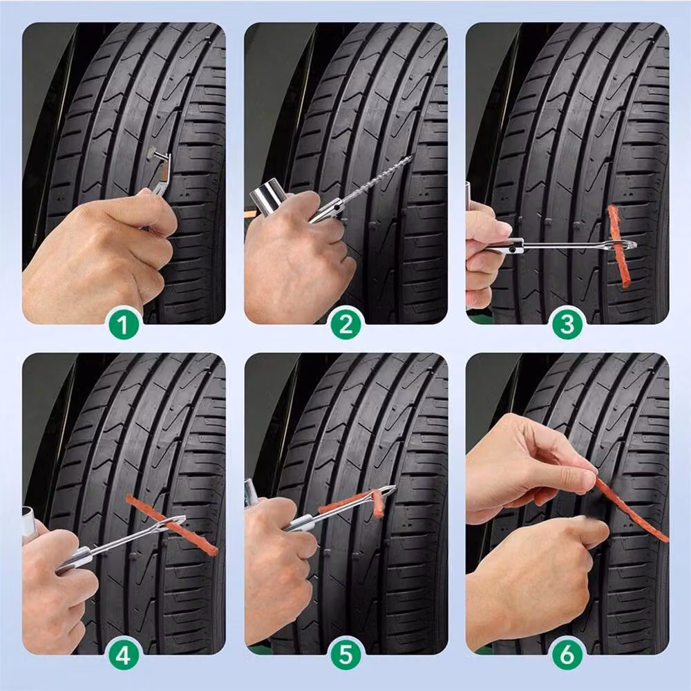 Ventryn 75-Piece Car and Van Tubeless Tyre Repair Kit in Silver and Black – 3