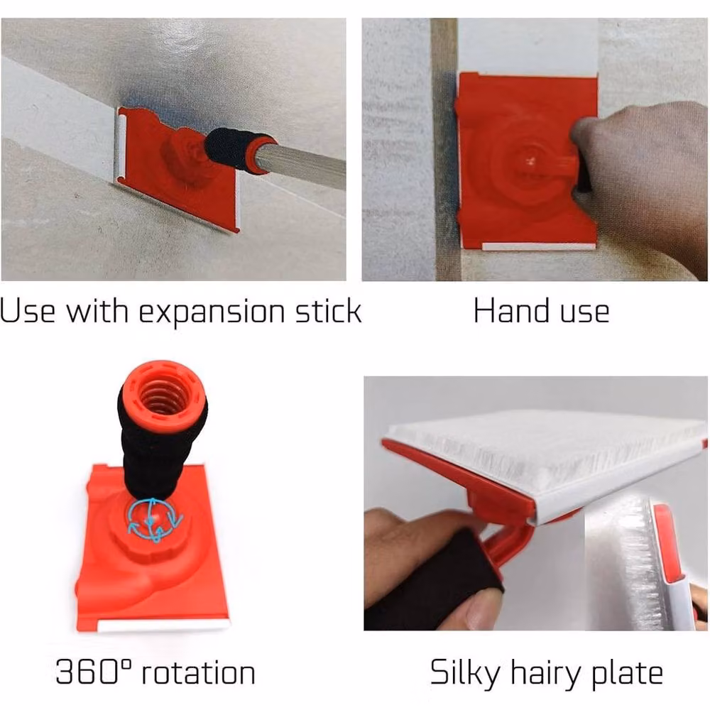 NESTLUNE Clean-Cut Paint Edger Roller Brush in Red, W: 520 mm, H: 52 mm – 2