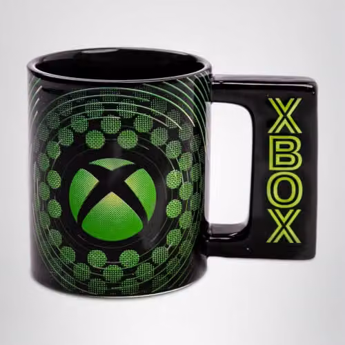 Vanilla Underground Ceramic Xbox Mug in Black and Green, 480 ml – 5