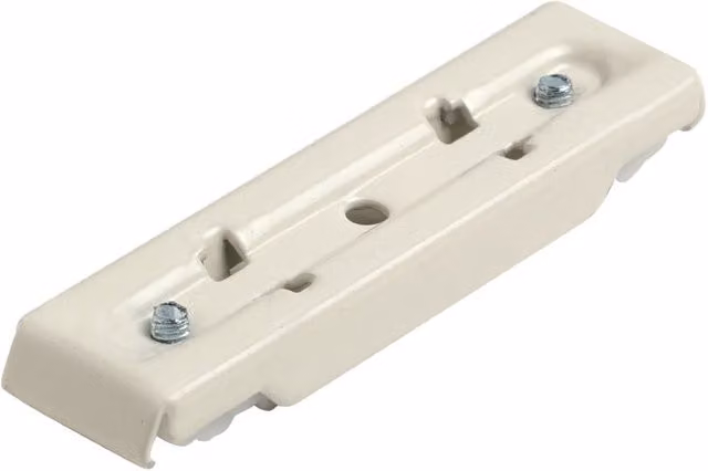 Terrys White Ceiling Mount Curtain Track with Double Bracket