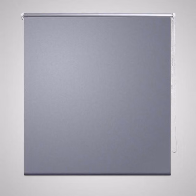 Berkfield Home Grey Blackout Roller Blind, Thermal Insulating, W: 160 cm, H: 230 cm