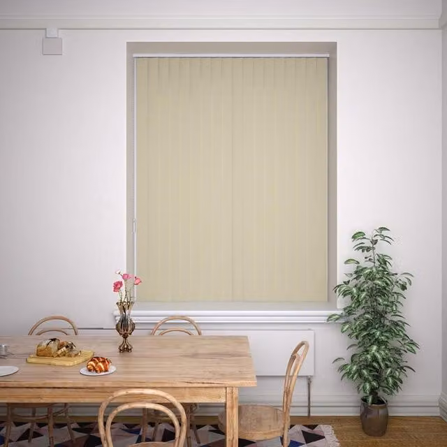 Terrys Plain Blackout Vertical Blind in Beige