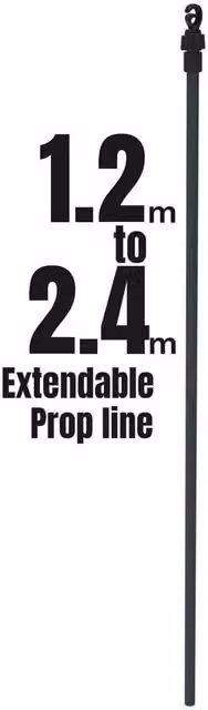 PAWNORA Height Adjustable Telescopic Washing Line Pole in Blue