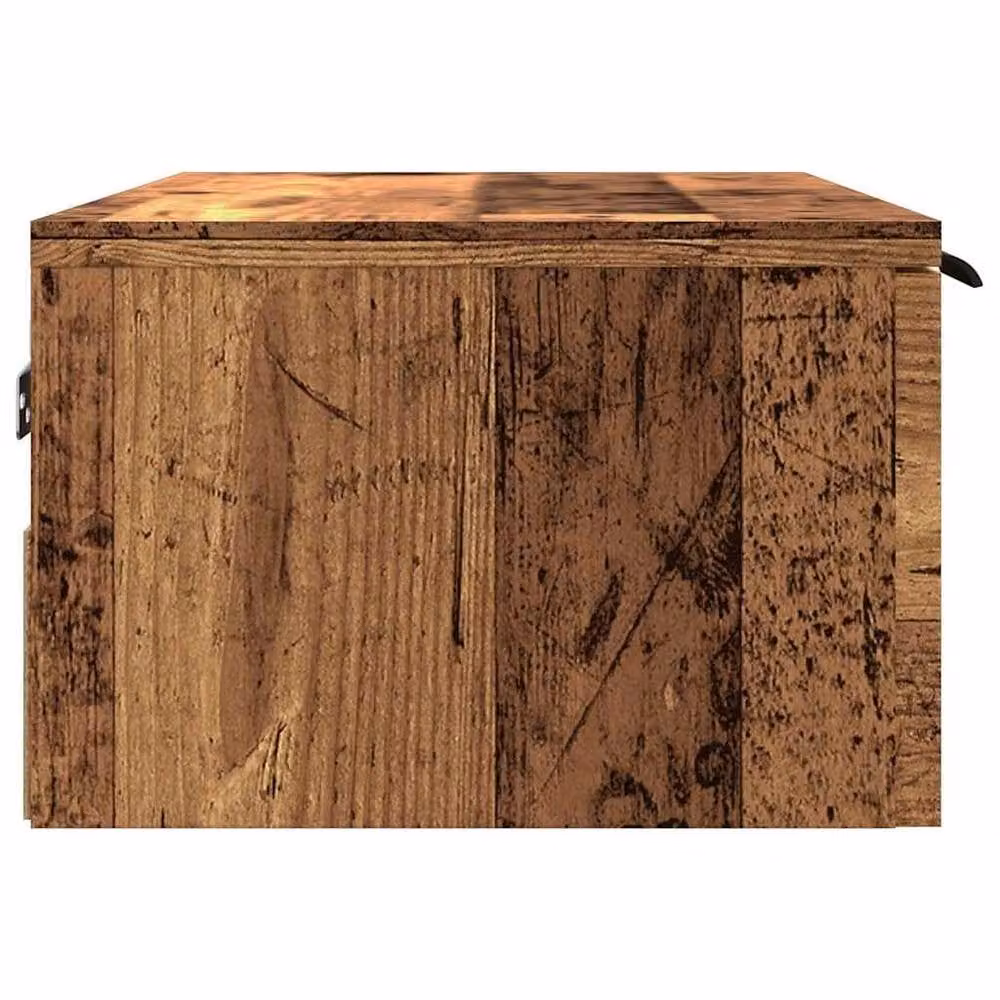 Berkfield Home Wall Cabinet in Old Wood Brown, W/D/H: 68 x 30 x 20 cm – 3
