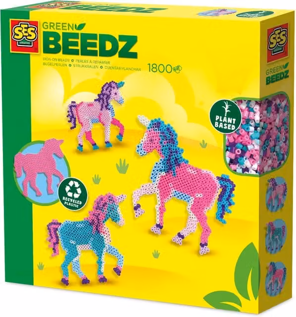 SES Creative Fuse Beads Unicorn Set in Multicolour and White