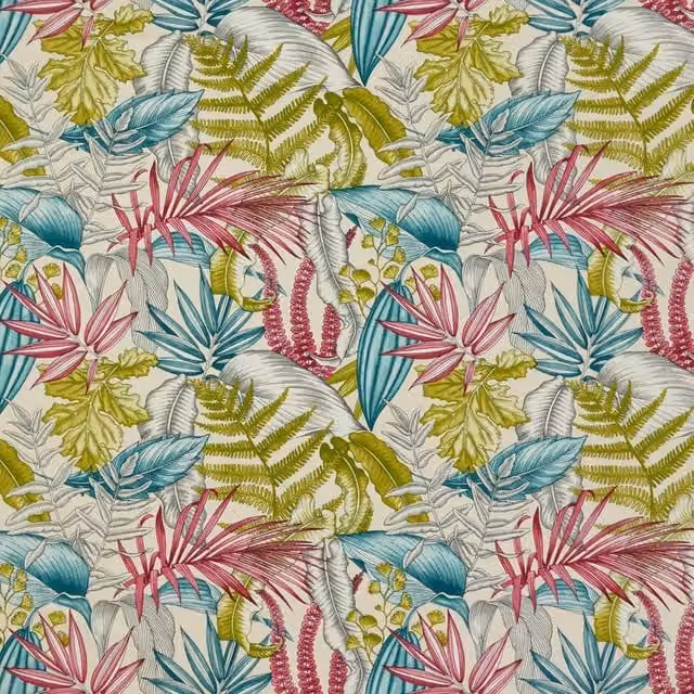 iLiv Maldives Fabric Begonia in Pink and Multicolour