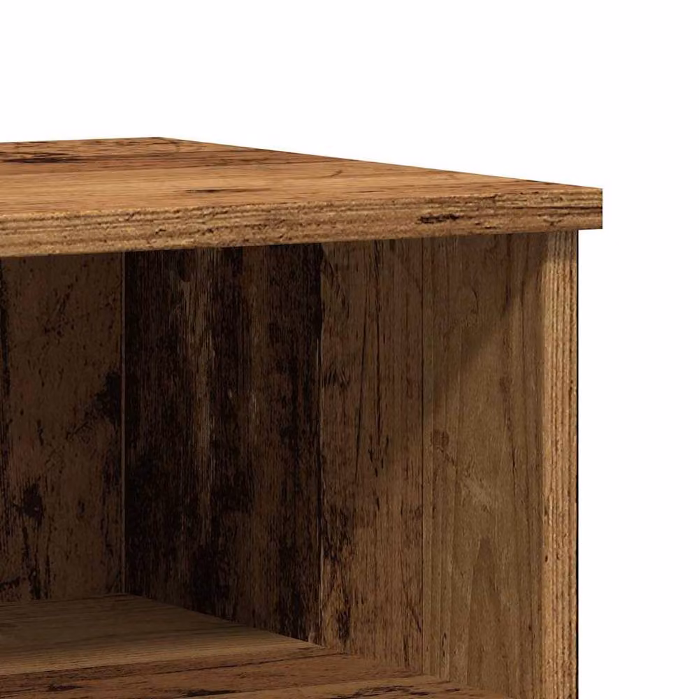 Berkfield Home Set of 2 Bedside Cabinets in Old Wood Brown, W/D/H: 40 x 35 x 50 cm – 8