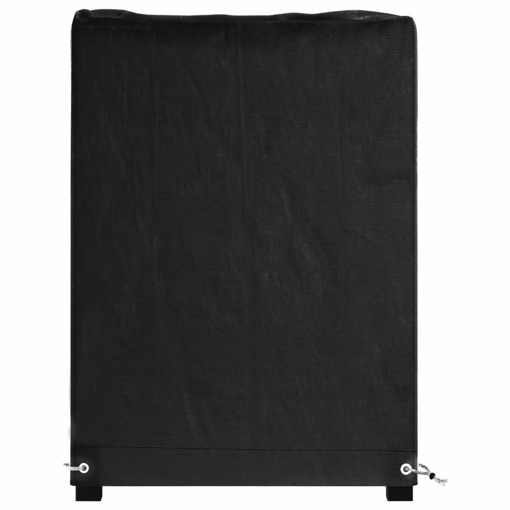 Berkfield Home Rectangular Garden Bench Cover in Black, W/D/H: 125 x 55 x 75 cm – 3