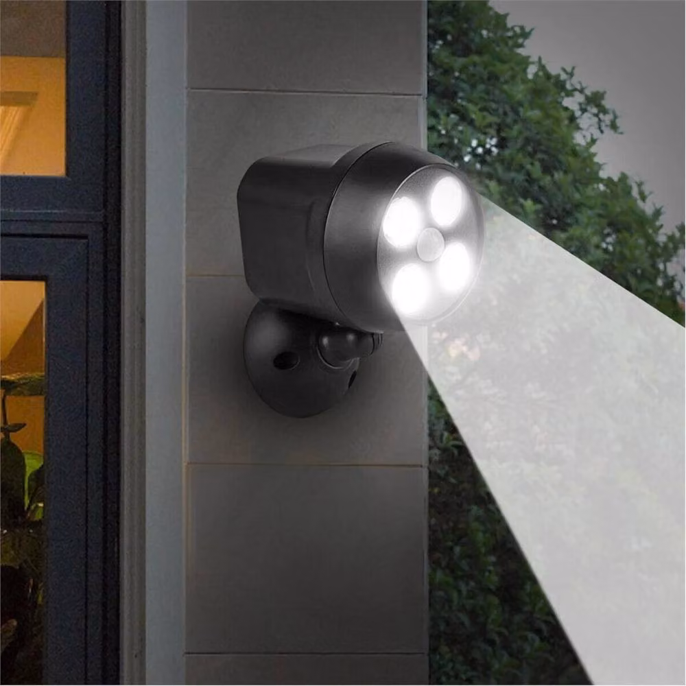 Nordara Black Battery Powered LED Motion and Dusk Sensor Outdoor Garden Floodlight Security Spotlight – 3