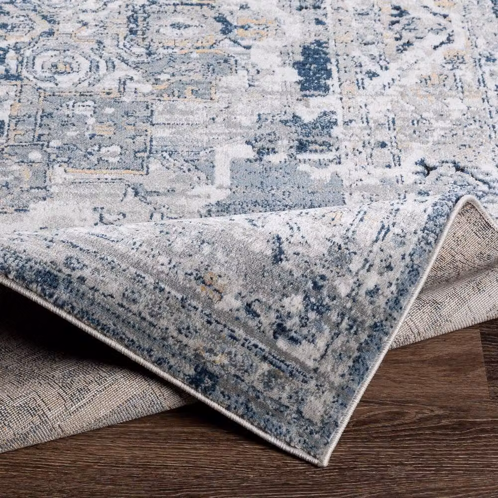 Livabliss Jolie Vintage Boho Traditional Rug in Mid Grey, Beige, Blue and Brown, W: 200 cm, D: 275 cm – 2
