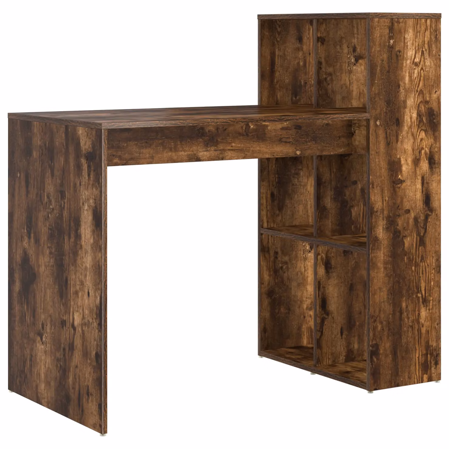 Berkfield Home Modern Writing Desk in Smoked Oak Brown Engineered Wood – 2