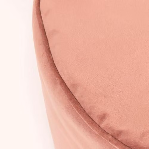 icon Milano Round Velvet Pouffe in Pink, W/D/H: 55 x 55 x 35 cm – 4