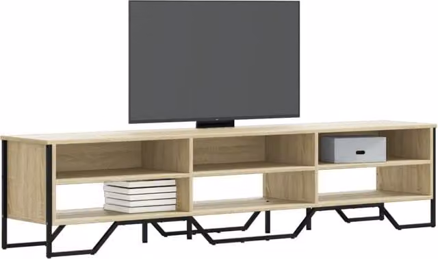 Berkfield Home Modern TV Cabinet in Sonoma Oak Brown, W/D/H: 180 x 34 x 41 cm