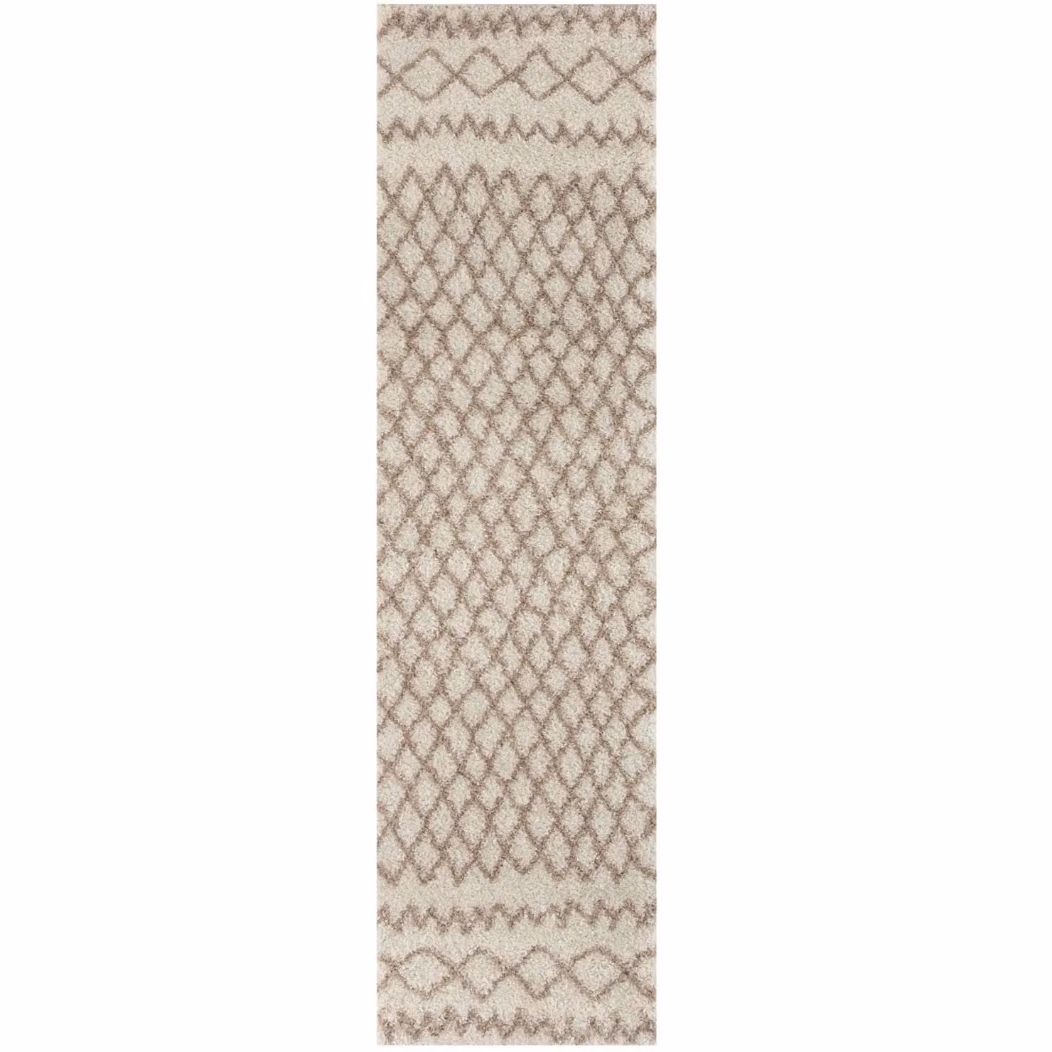 THE RUGS Soft Tangier Moroccan High Pile Shaggy Rug in White, W: 180 cm, L: 270 cm – 2