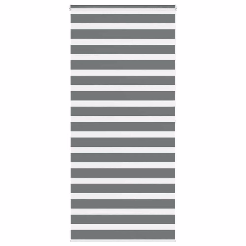 Berkfield Home Elegant Zebra Blind in Dark Grey, W: 95 cm, H: 200 cm – 2