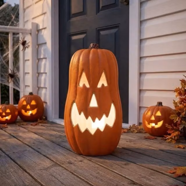 Garden Greatness Multicolour Halloween Pumpkin Tabletop Decoration