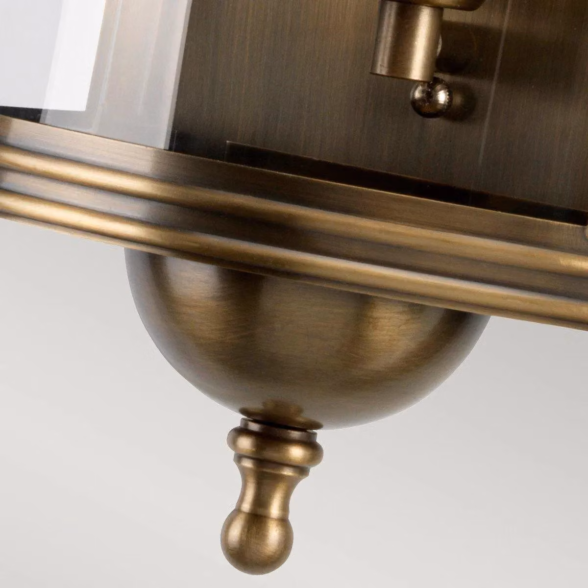 Netlighting Downing Street Solid Brass Outdoor Wall Lantern Light, Yellow/Gold, IP44, E27 – 3