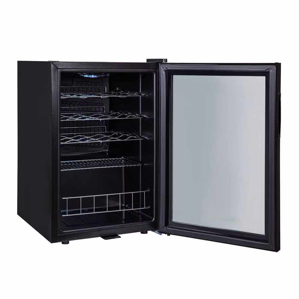Russell Hobbs 62 Litre Glass Door Drinks and Wine Cooler with Lock, Black, W/D/H: 43 x 40 x 83 cm – 6
