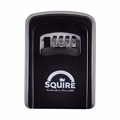 Squire Black Combination Key Safe Box, Wall Mounted, W/D/H: 13.97 x 20.32 x 5.08 cm – 1