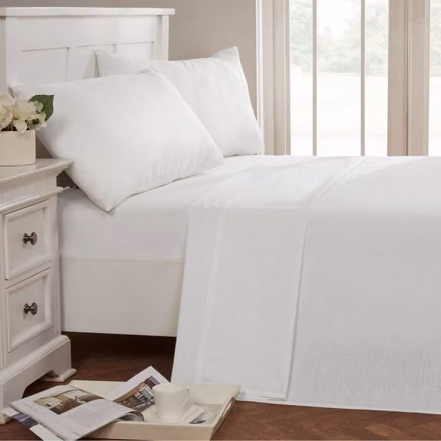 Rapport Home Plain Minimalist Housewife Pillowcase Pair in Beige, Yellow and White