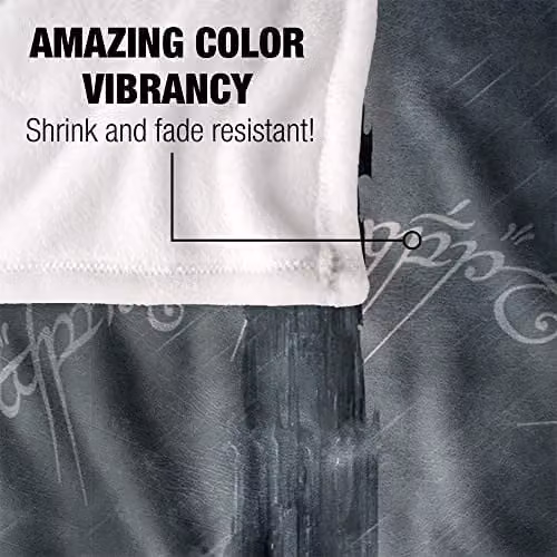 LOGOVISION Multicolour and White Fleece Throw Blanket for Adults, W/D: 152 x 127 cm – 3