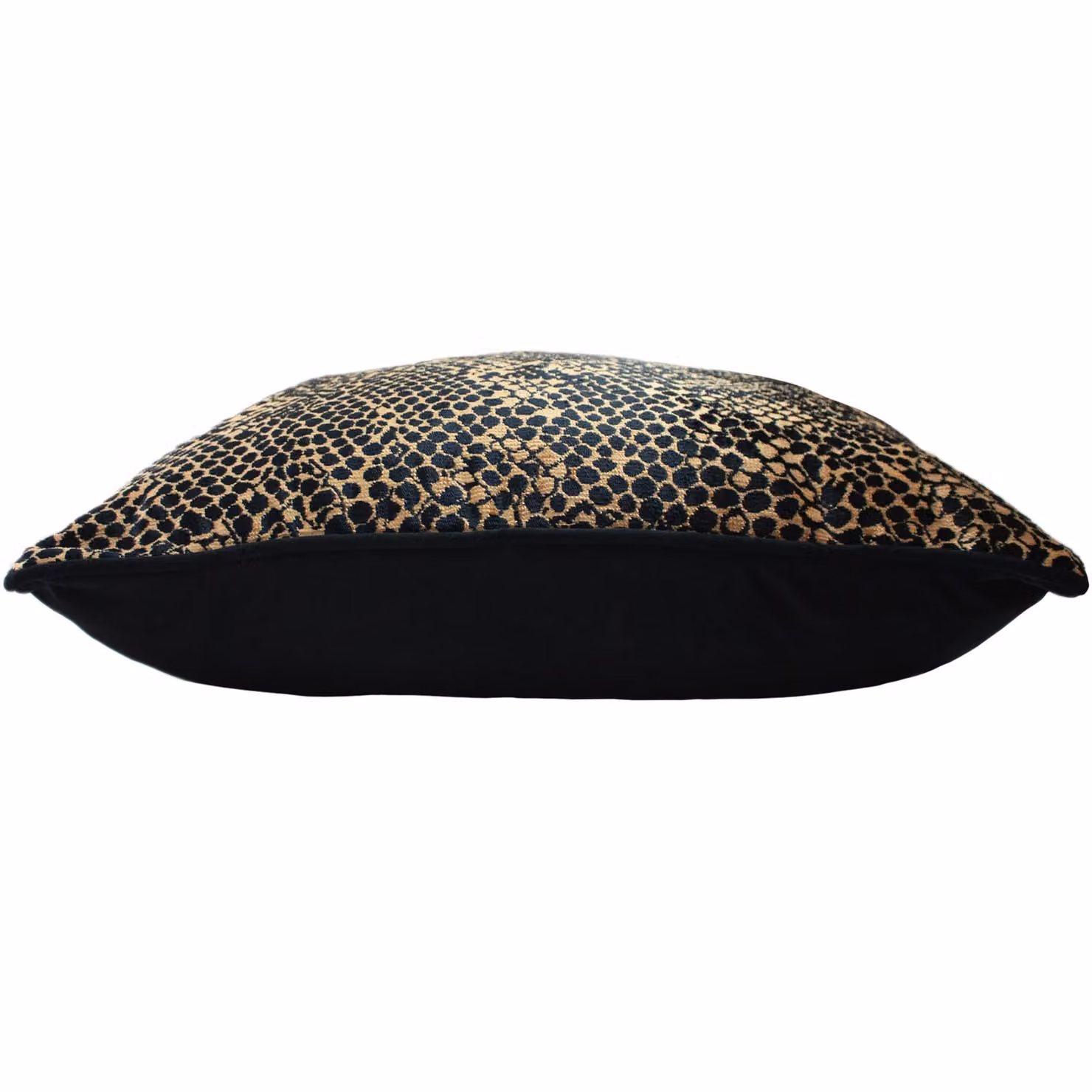 Paoletti Gold Python Animal Printed Velvet Rectangular Cushion W: 40 cm, H: 40 cm, D: 40 cm – 2