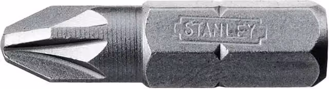 Stanley Silver Steel Pozi Screwdriver Bit Pack of 25 – 1