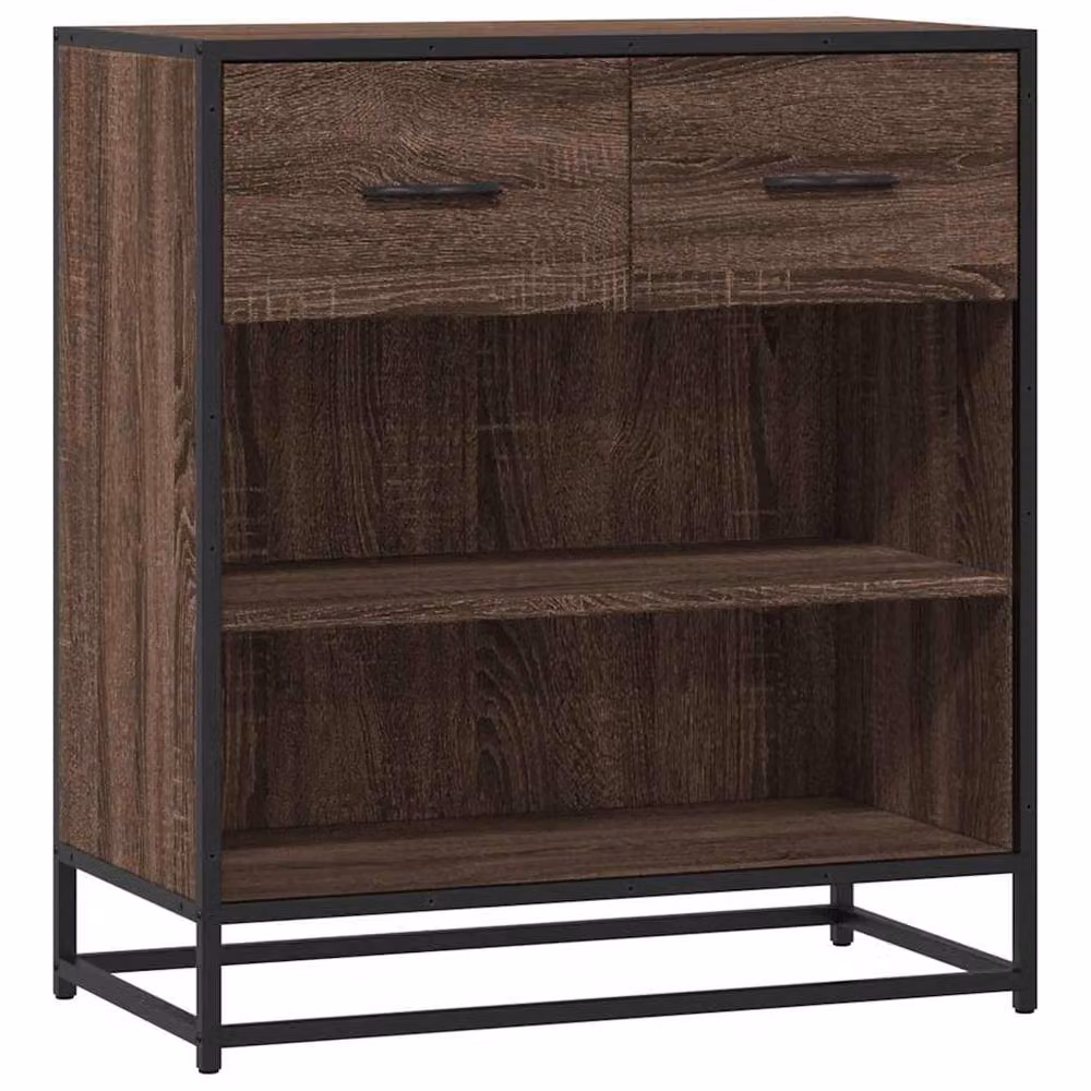 Berkfield Home Brown Oak Sideboard, W/D/H: 68 x 35 x 76 cm – 3