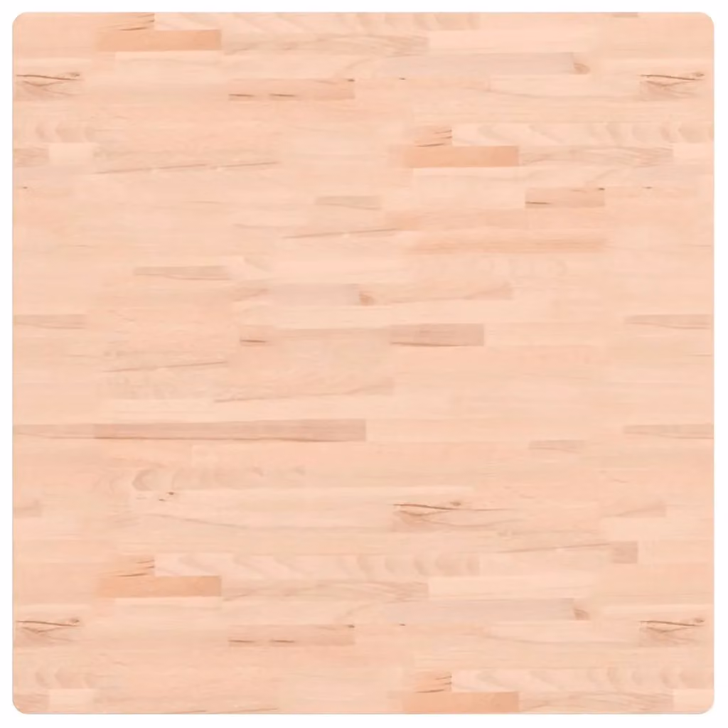 Berkfield Home Square Solid Wood Beech Table Top, Brown, W: 90 cm, D: 90 cm, H: 1.5 cm