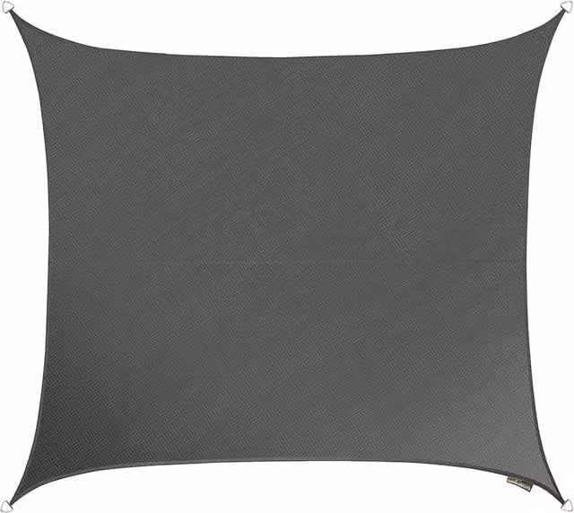 Kookaburra Square Premium Knitted Breathable Sun Shade Sail, Anthracite Grey, W: 200 cm, D: 200 cm, H: 200 cm