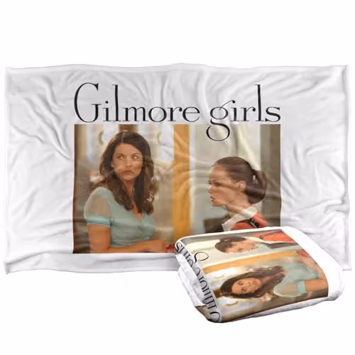 Warner Bros. Gilmore Girls Lorelai and Rory Super Soft Fleece Throw Blanket, Multicolour, W: 91 cm, D: 147 cm