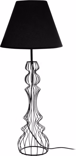 Orsina Black Silhouette Metal Table Lamp with LED Light