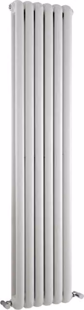 Balterley Aspire Vertical Double Panel Radiator, White, H: 150 cm, W: 38.3 cm