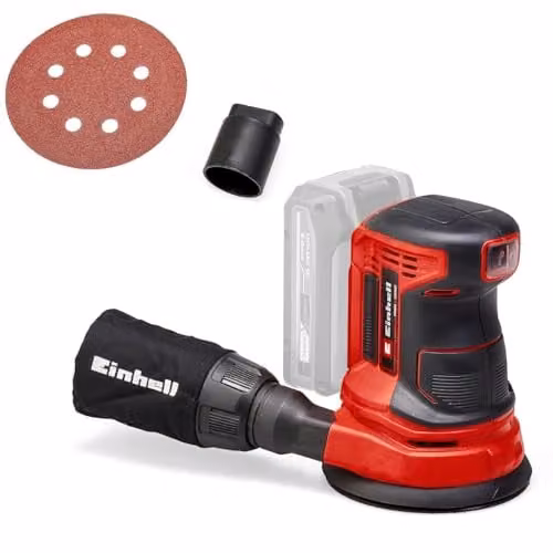 Einhell Power X-Change 18V Cordless Random Orbital Sander in Red
