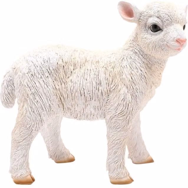 Naturecraft White Standing Lamb Tabletop Decoration