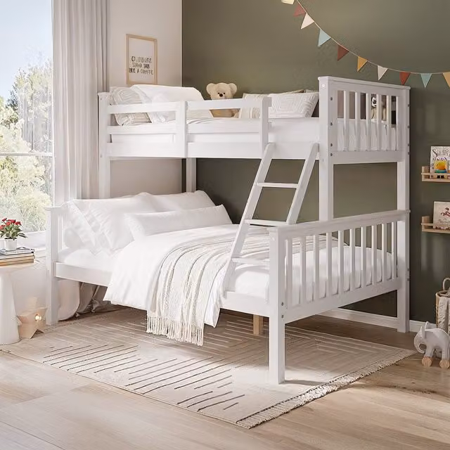 Flair Casey Triple Bunk Bed in White