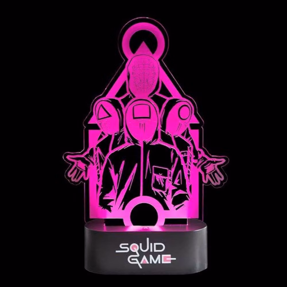 Grupo Erik Squid Game LED Desk Table Lamp in Black and Multicolour – 2