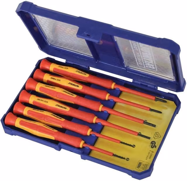 Faithfull 6 Piece VDE Screwdriver Set, Multi Colour