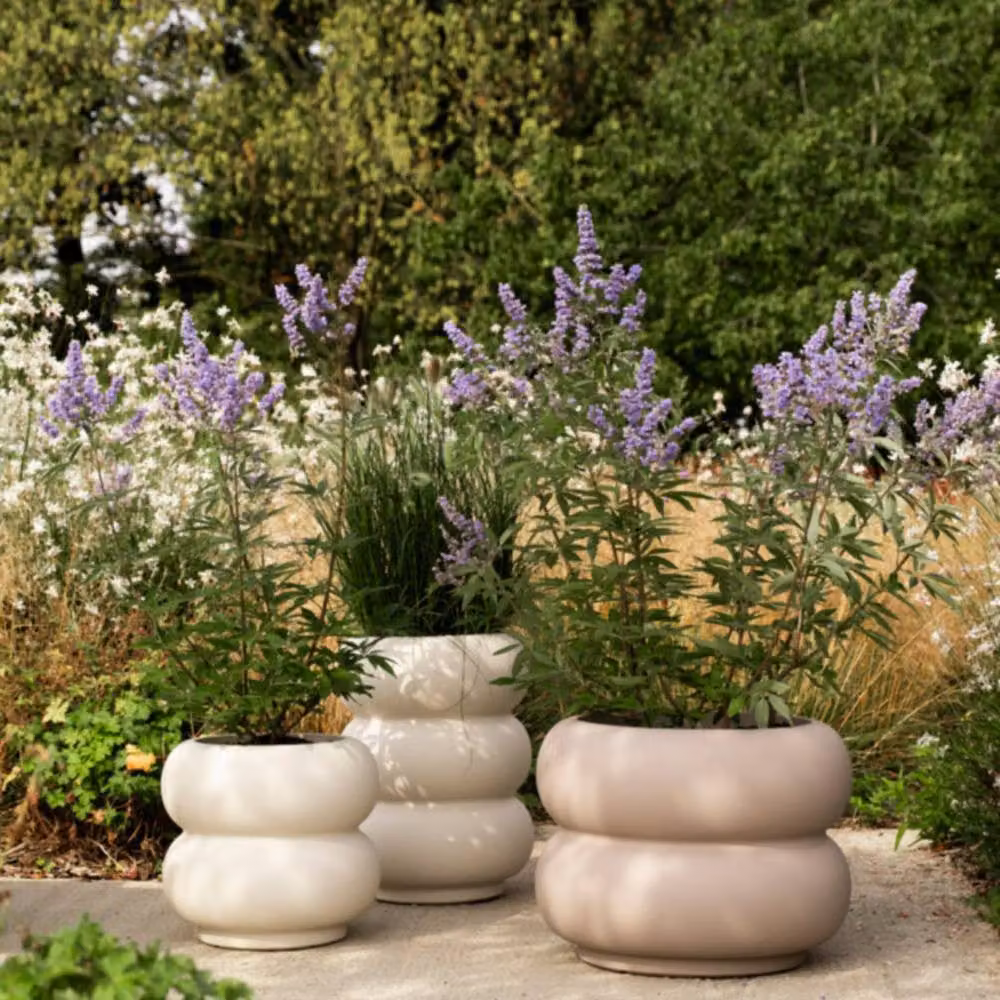 elho Amber Roll High 43 Planter, Beige – 2
