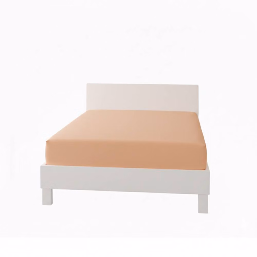 Snug City Polycotton Extra Deep Fitted Sheet in Peach, Small Double, W/D/H: 120 x 200 x 40 cm – 2