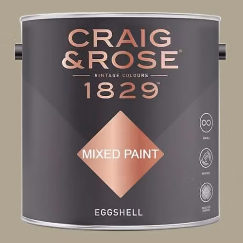 Craig & Rose 1829 Eggshell Olive Green Paint, 2.5 l