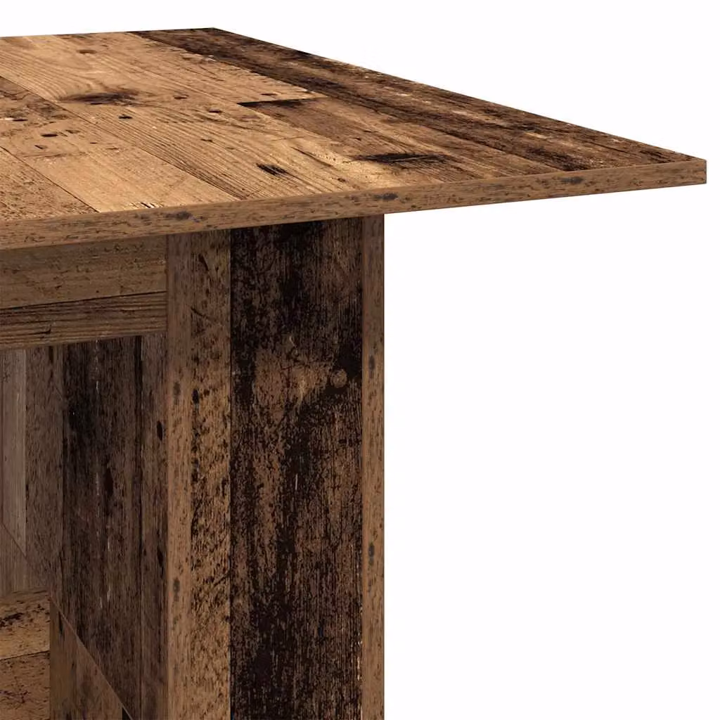 Berkfield Home Rustic Old Wood Dining Table in Brown, W/D/H: 180 x 90 x 76 cm – 5