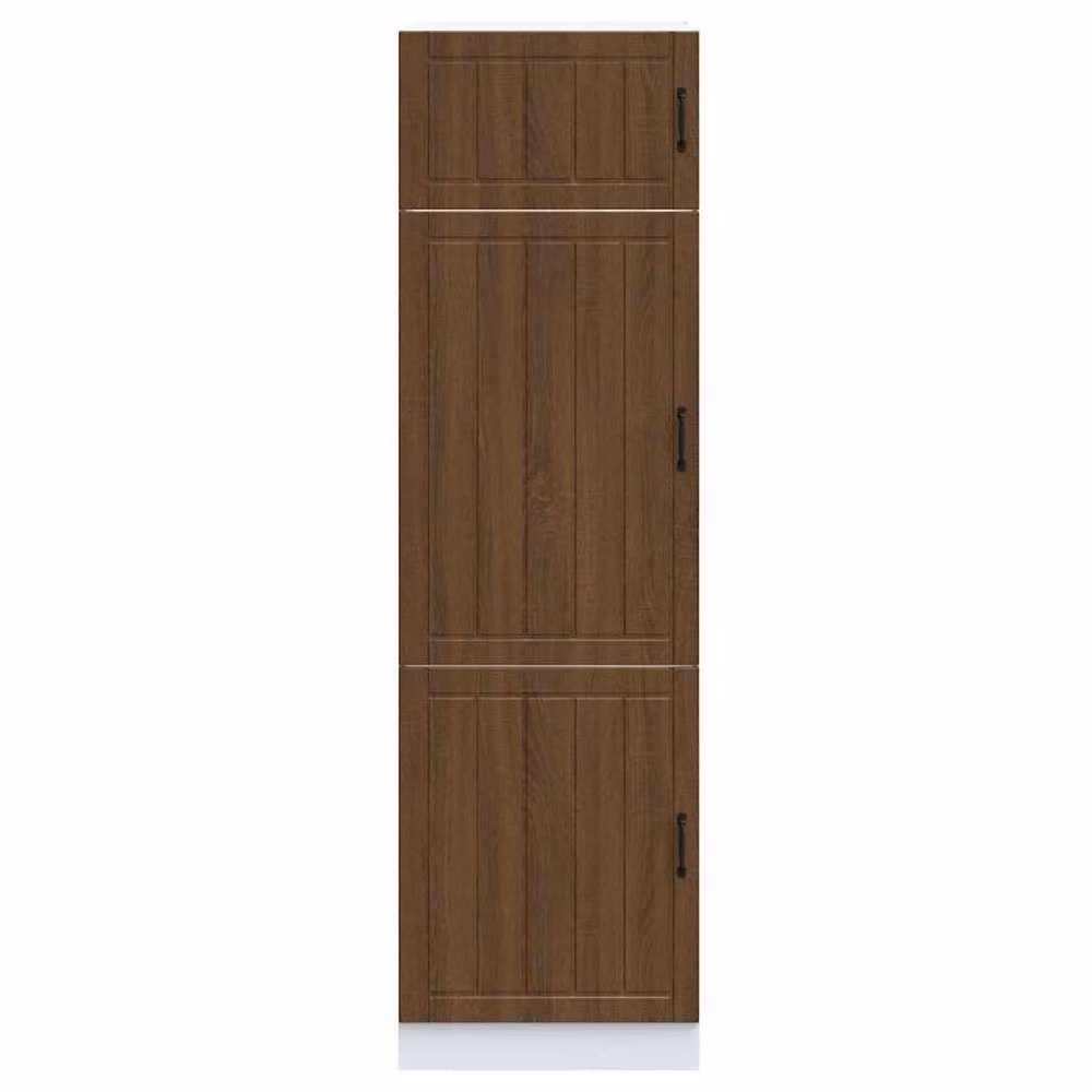 Berkfield Home Lucca Kitchen Cupboard in Brown Oak Engineered Wood – 3