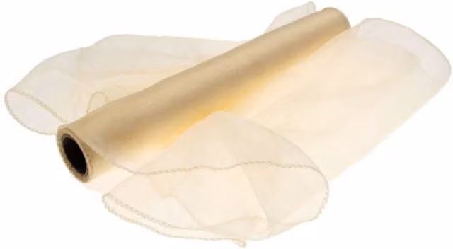KDMD Champagne Organza Christmas Decoration Rolls, Pack of 6, Beige