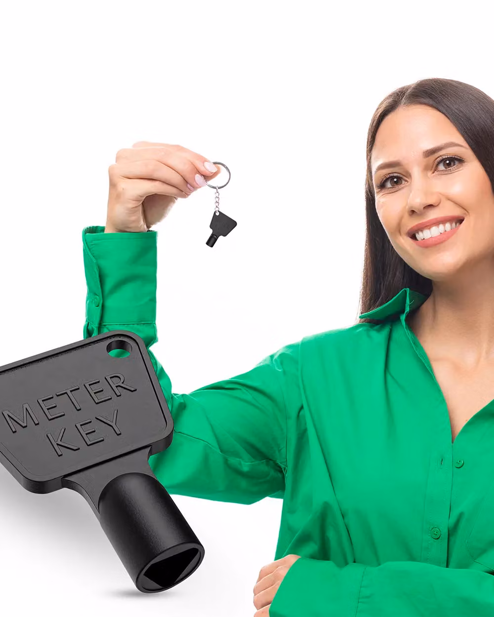 Neel Blue 2-Piece Black Plastic Utility Key Set for Gas and Electric Meter Boxes – 4