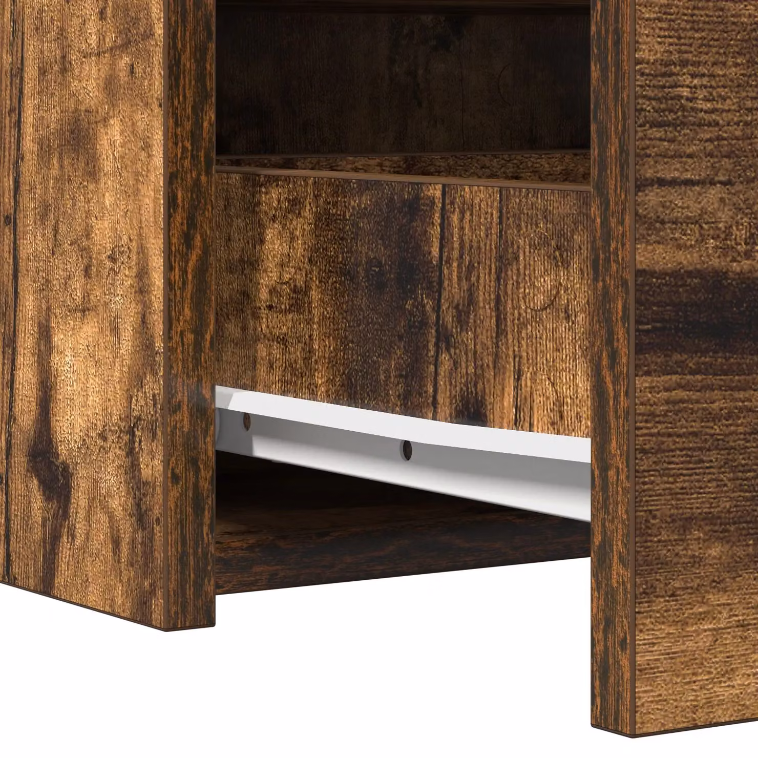 Berkfield Home Wall Hanging Dressing Table in Smoked Oak Brown, W: 83 cm, D: 40 cm, H: 70 cm – 6